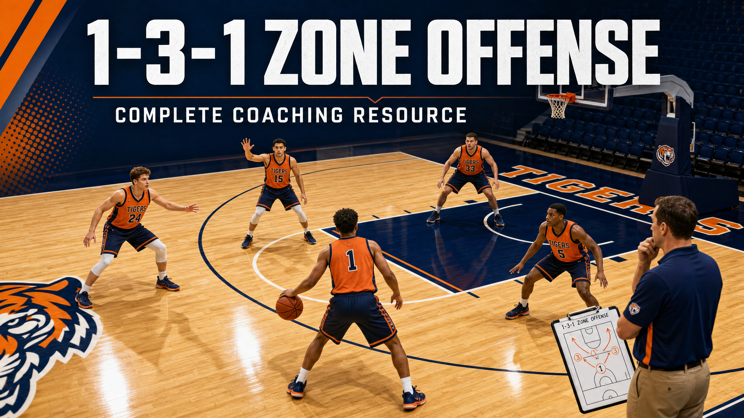 Mastering the 1-3-1 Zone Offense: High-Low Actions & Weak-Side Overloads