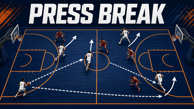 The 1-4 Flat Press Break: Beating Full Court Pressure