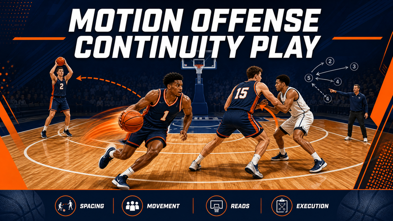 4-Out 1-In Motion Offense Continuity Play