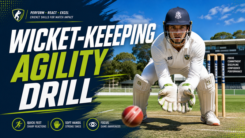 The 4-Point Star Wicket-Keeping Agility Drill