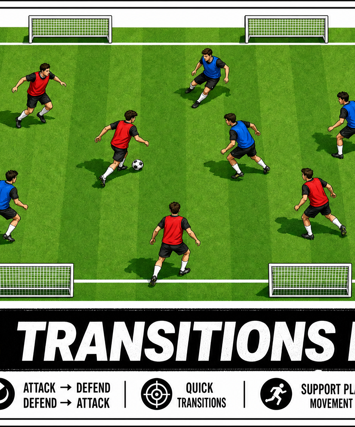 4v4 Transitions: The Ultimate Small-Sided Game for Speed and Reactions