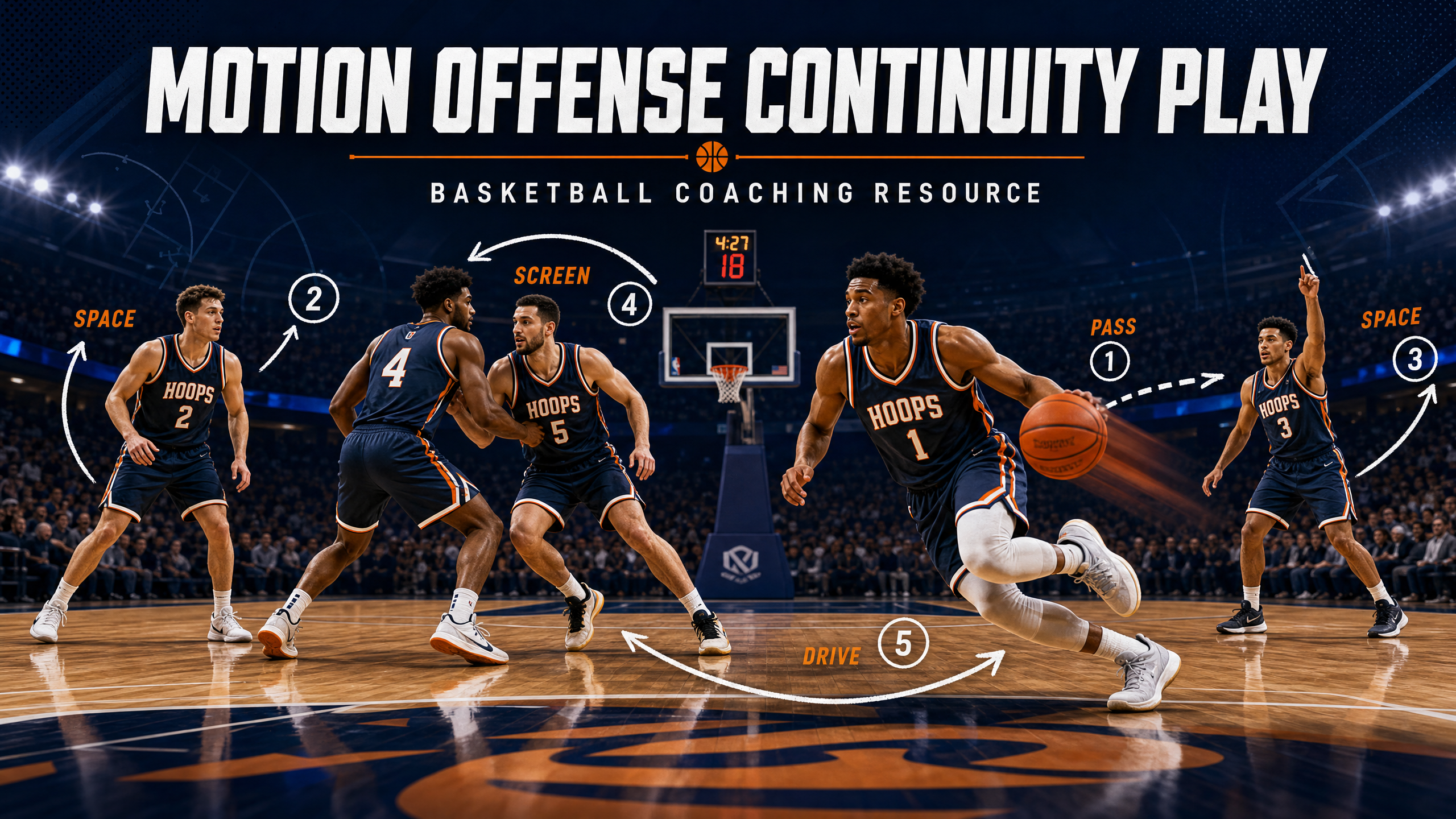 5-Out Motion Offense Continuity Play