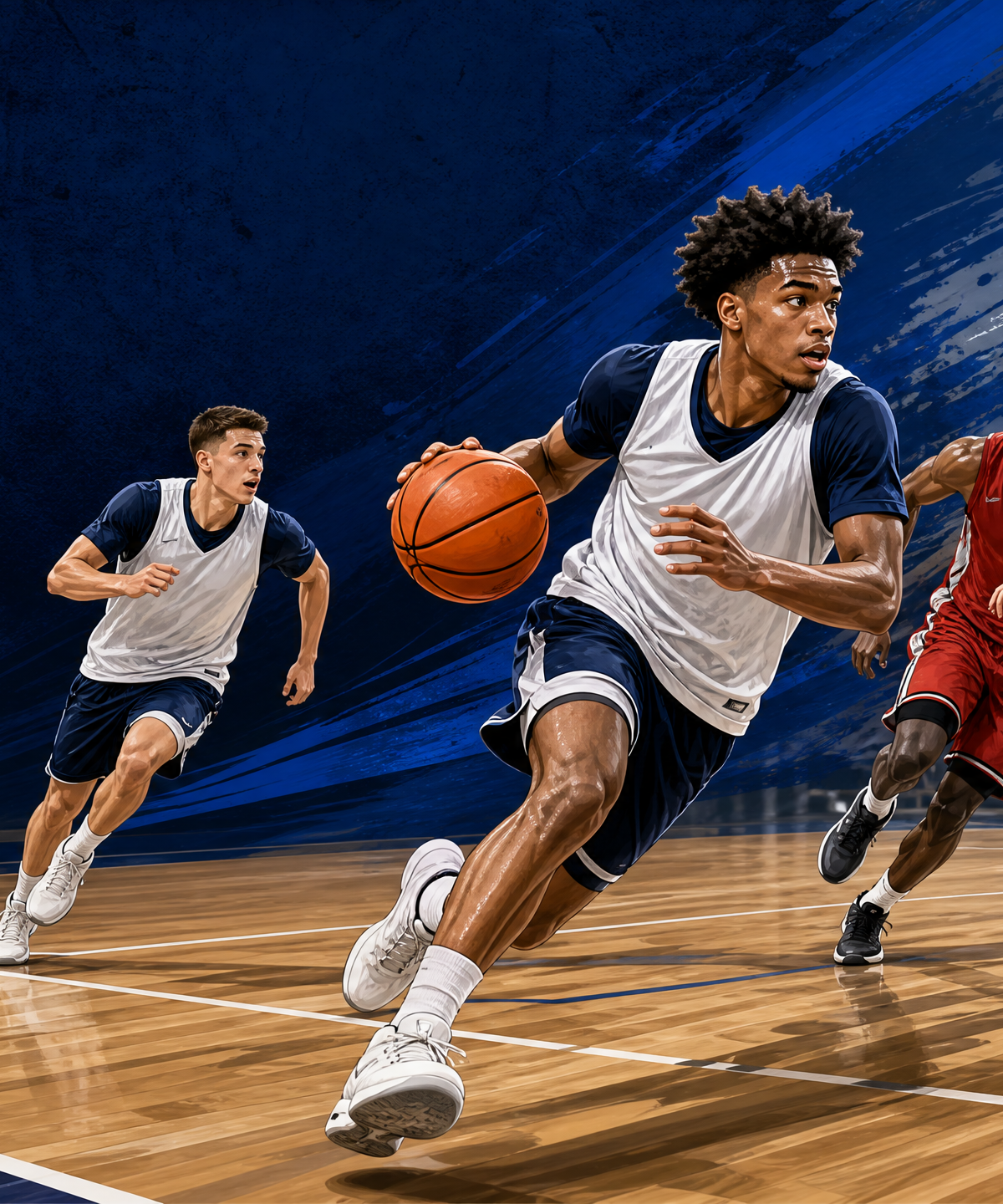 1–2–2 Full-Court Press Break: Inbound, Middle Flash & Advance