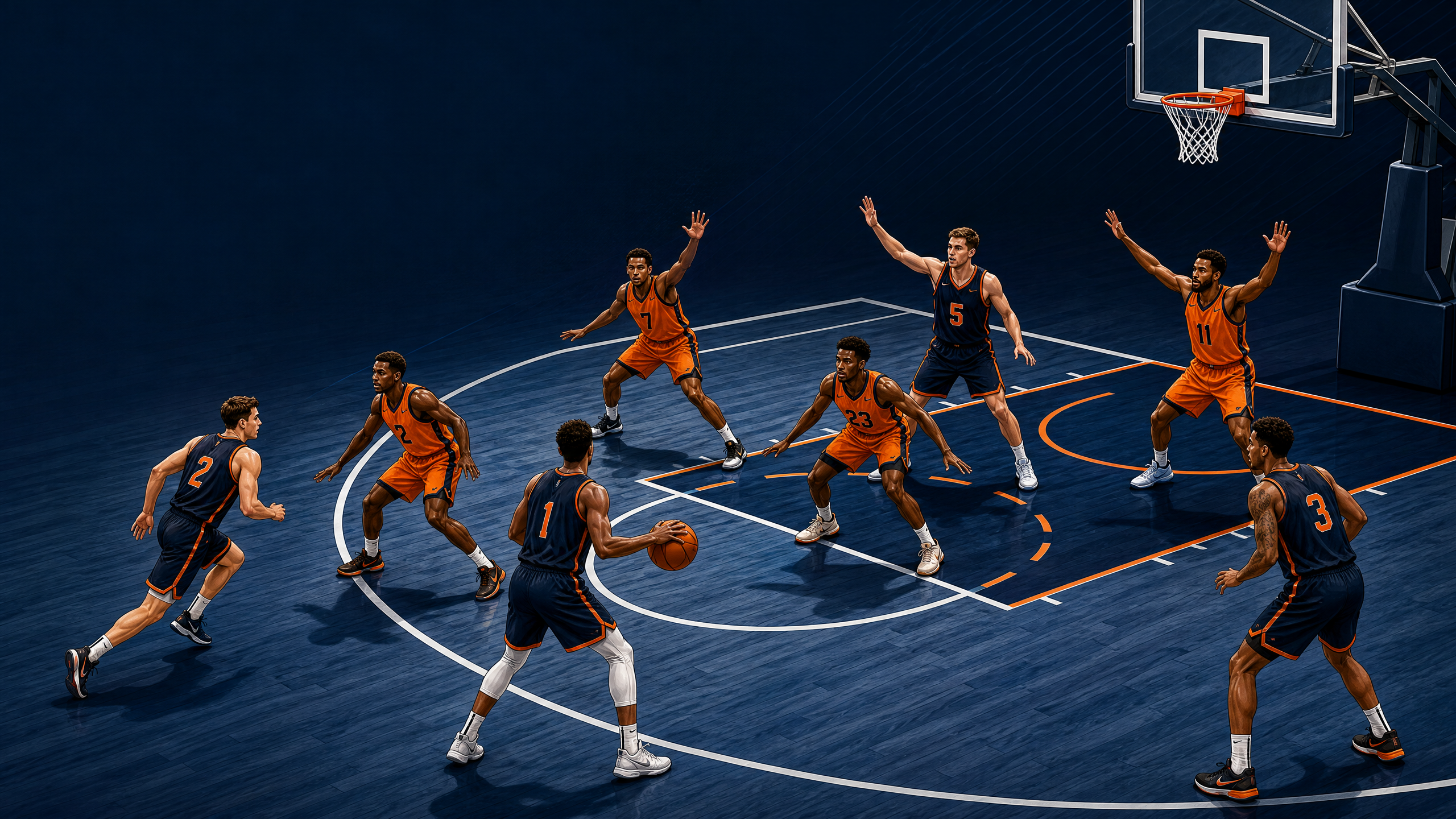 1-3-1 Zone Offense: Baseline Runner and High-Post Flash