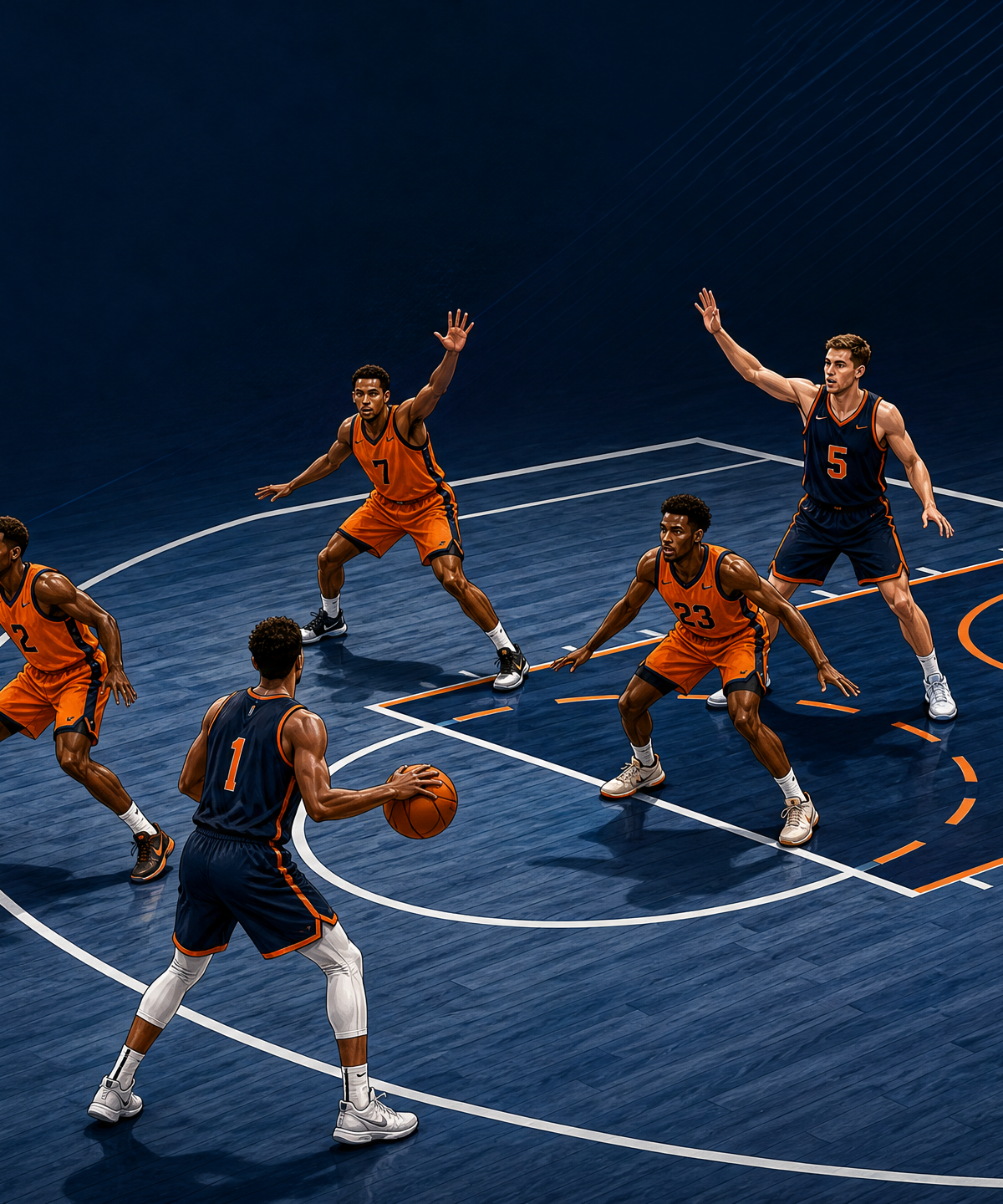 1-3-1 Zone Offense: Baseline Runner and High-Post Flash