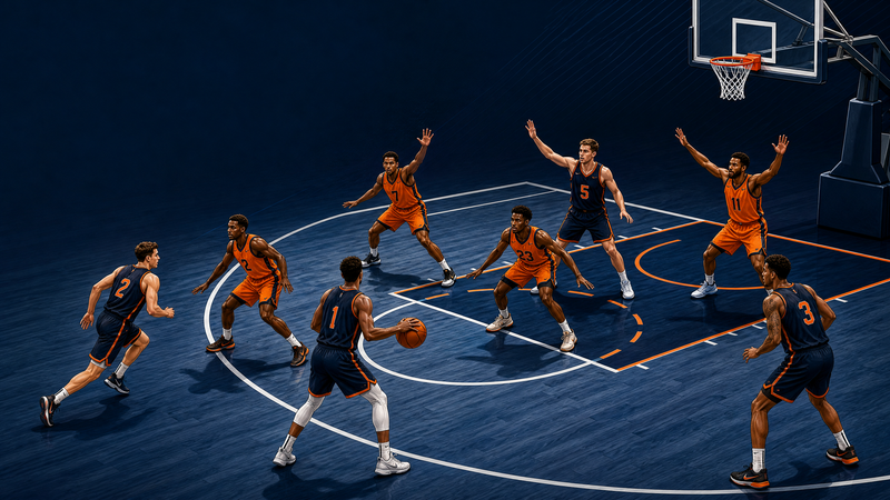 1-3-1 Zone Offense: Baseline Runner and High-Post Flash