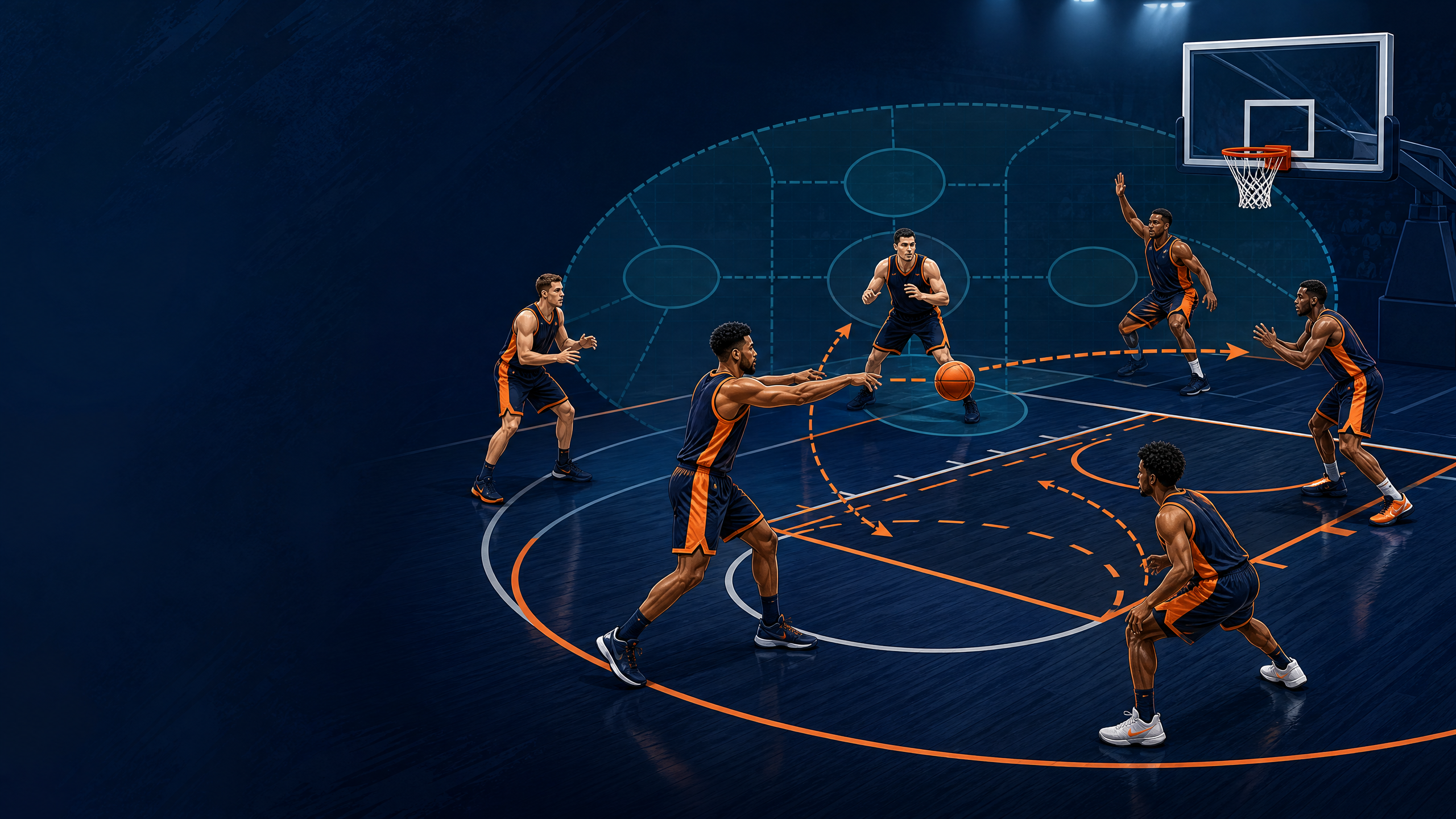 1–3–1 Zone Offense: High-Post Overload and Baseline Runner