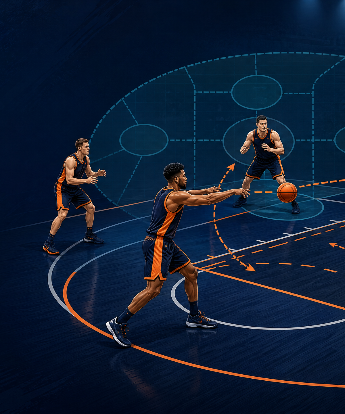 1–3–1 Zone Offense: High-Post Overload and Baseline Runner