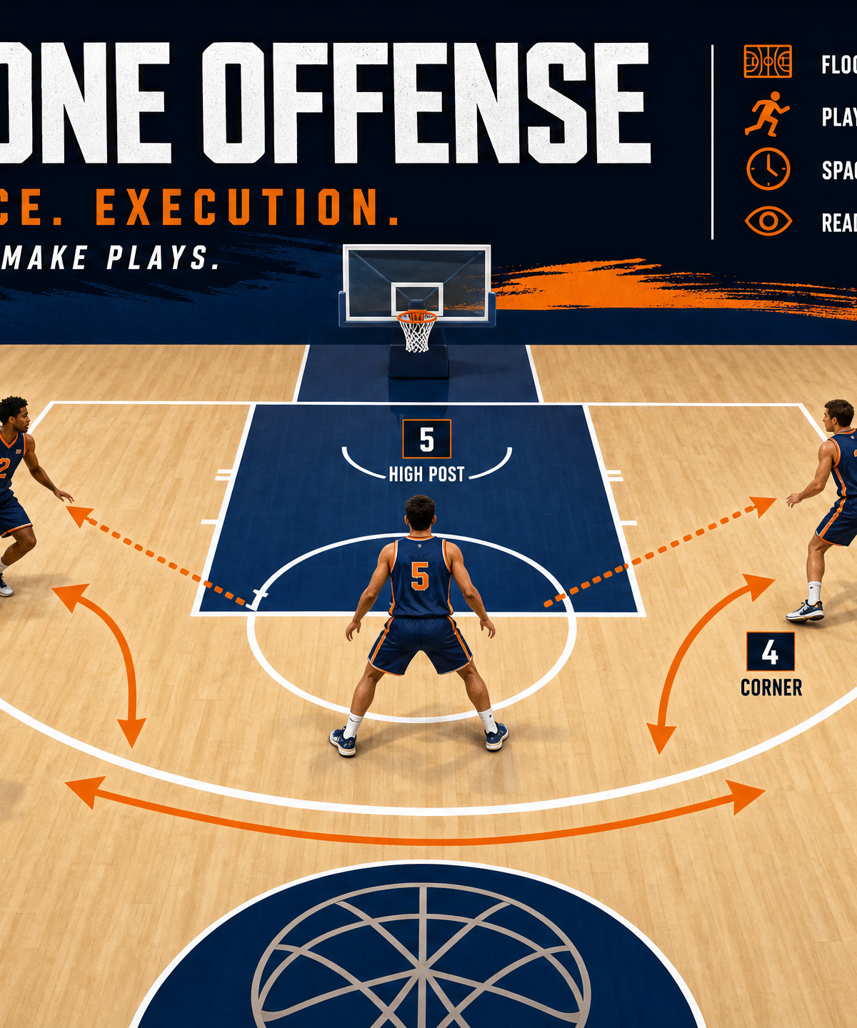 Mastering the 1-3-1 Zone Offense: Overload & High-Low Action