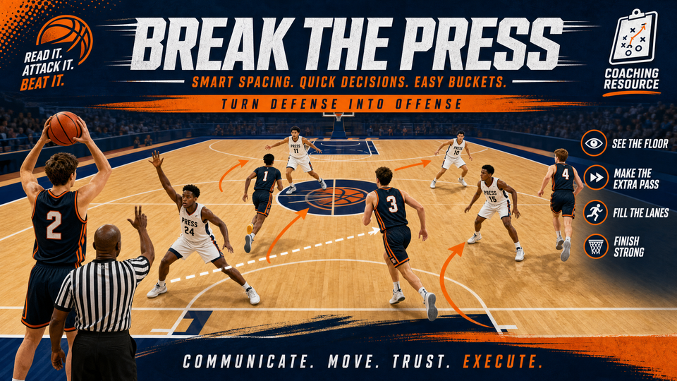 The 5-Out Press Break: Beating Full-Court Pressure with Spacing and Speed