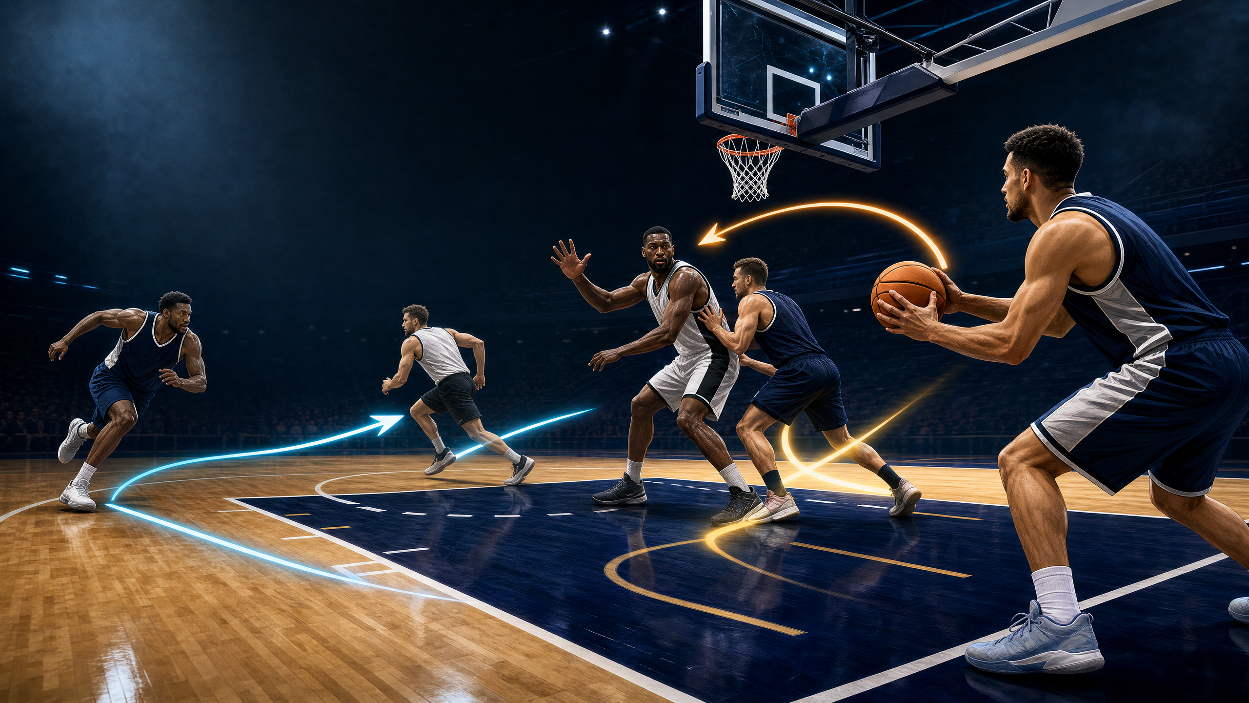 Baseline Box Cross: Rim-Seal Inbound Play Under the Basket