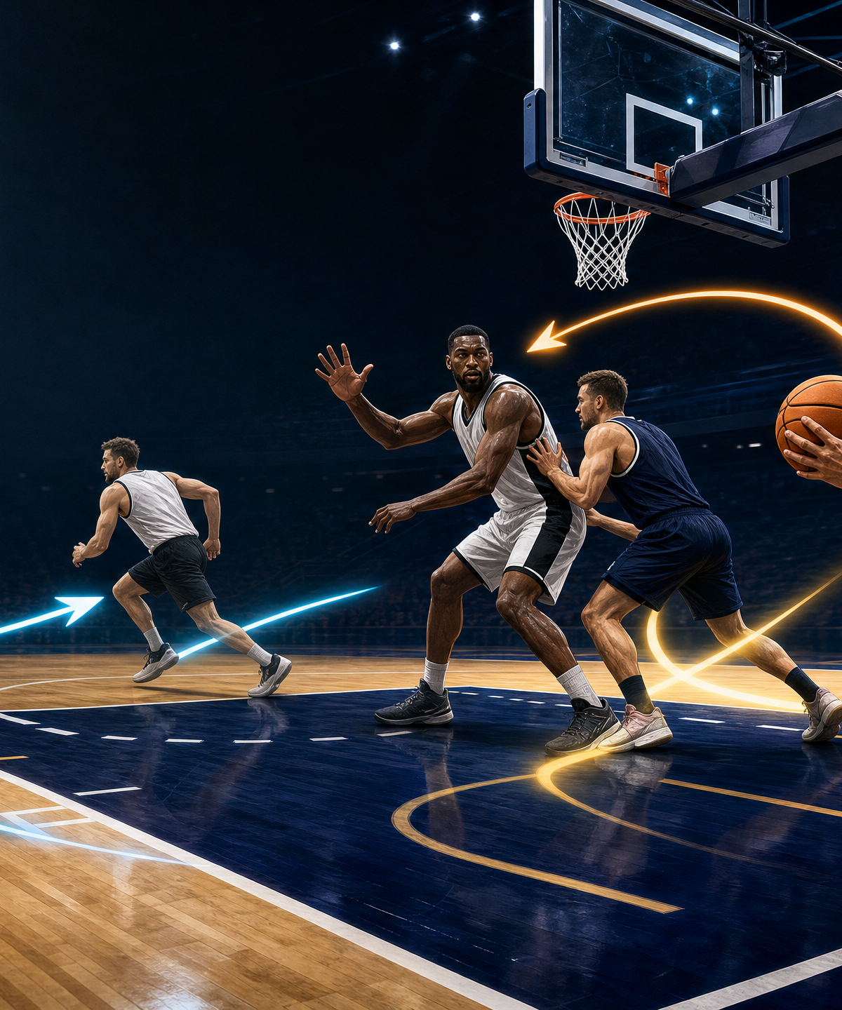 Baseline Box Cross: Rim-Seal Inbound Play Under the Basket