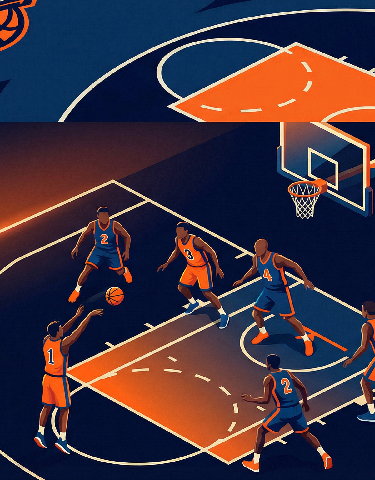 Baseline Out of Bounds: The 'Stack & Curl' Play