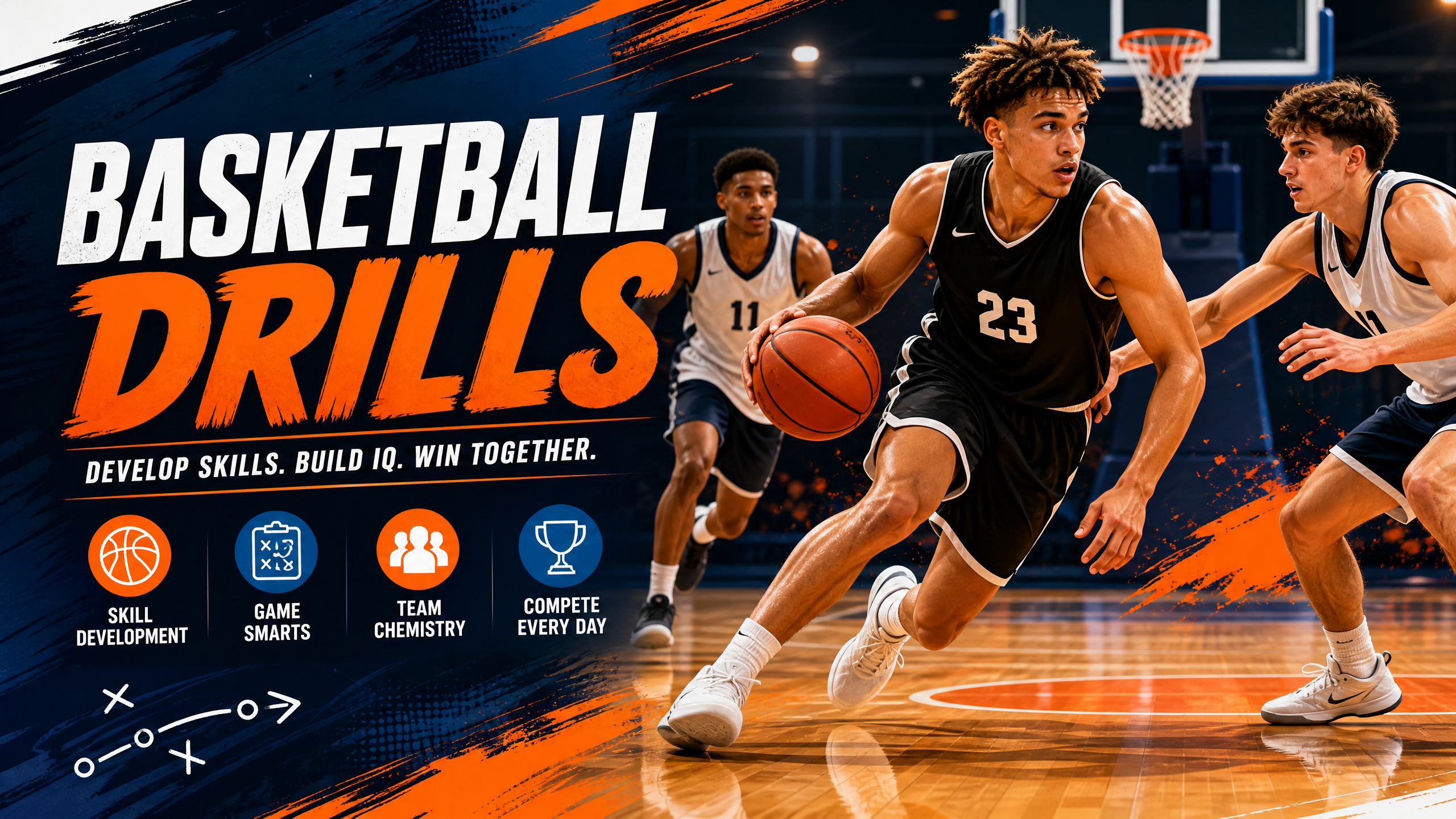 Hit, Find, Pursue: 3-on-3 Box-Out and Rebounding Drill