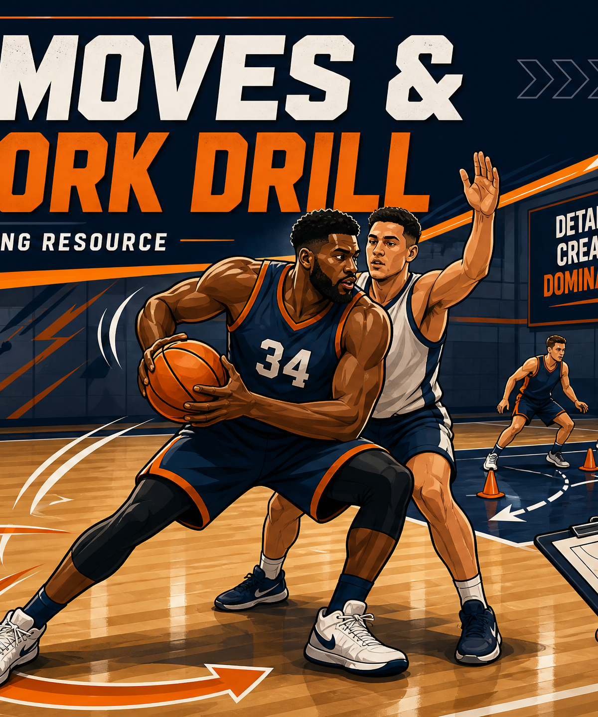 Mastering the Paint: Essential Post Moves and Footwork Drill