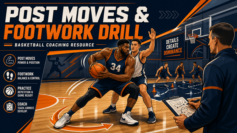 Mastering the Paint: Essential Post Moves and Footwork Drill