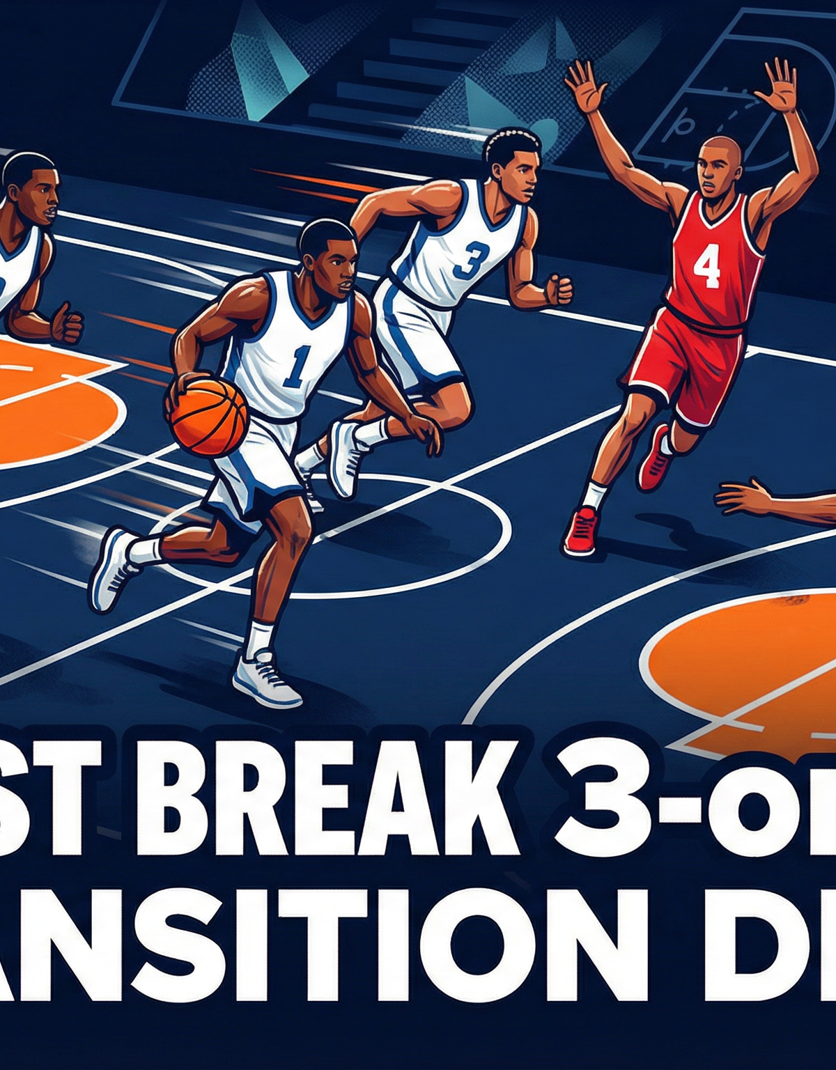 Fast Break 3-on-2 Transition Drill