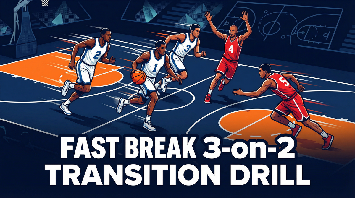 Fast Break 3-on-2 Transition Drill