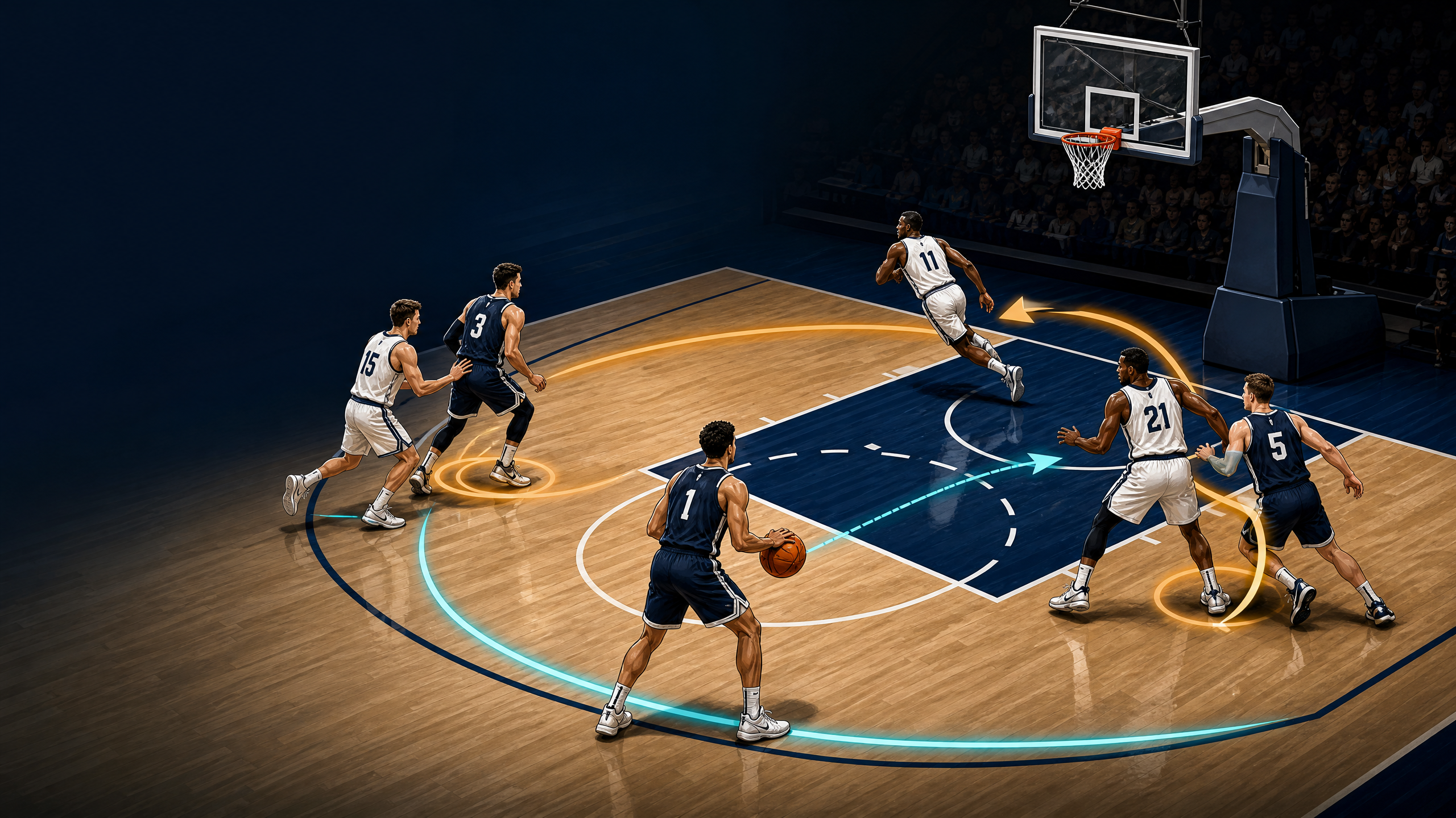 Flex Offense Continuity: Baseline Cut and Down-Screen Series