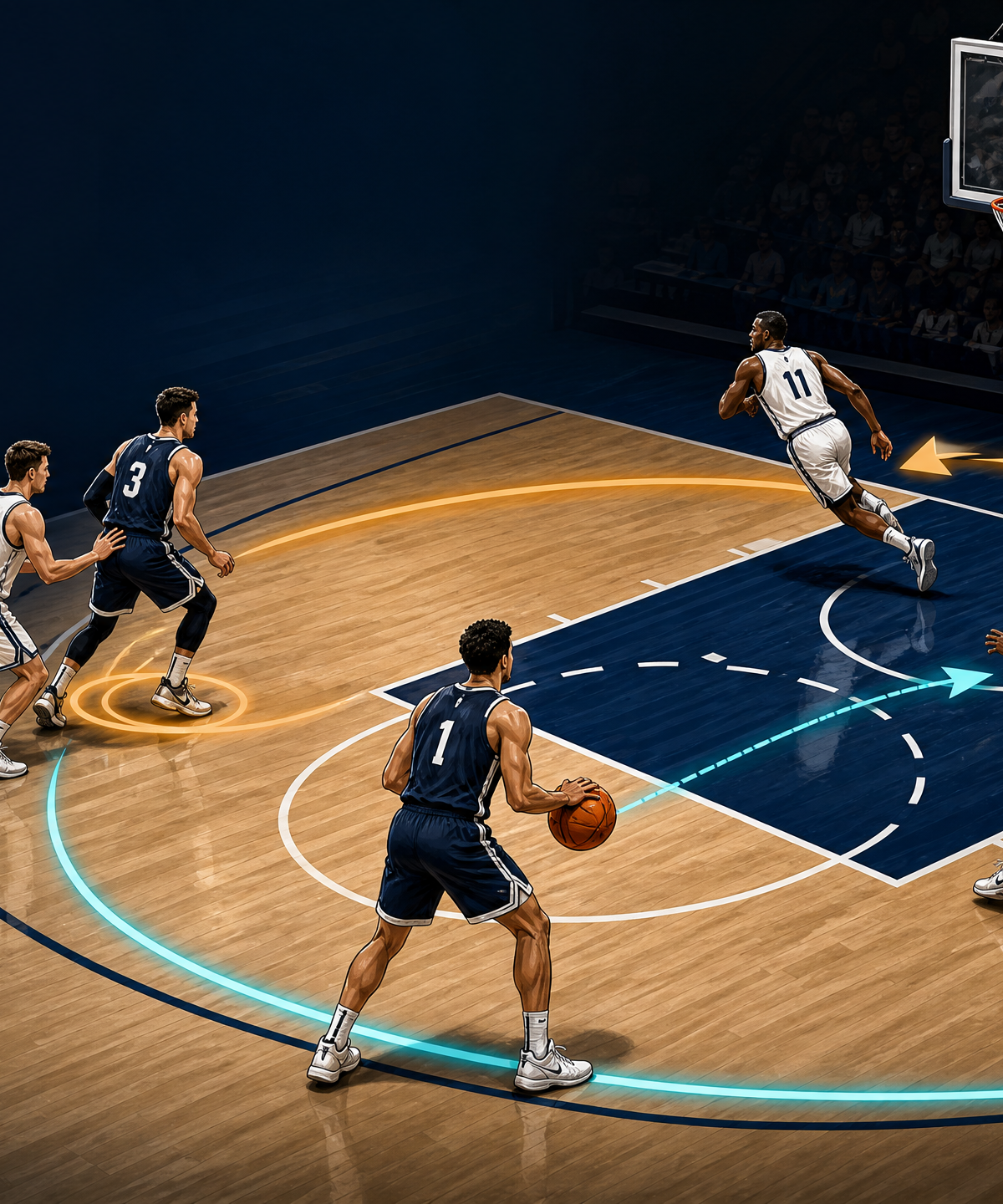 Flex Offense Continuity: Baseline Cut and Down-Screen Series