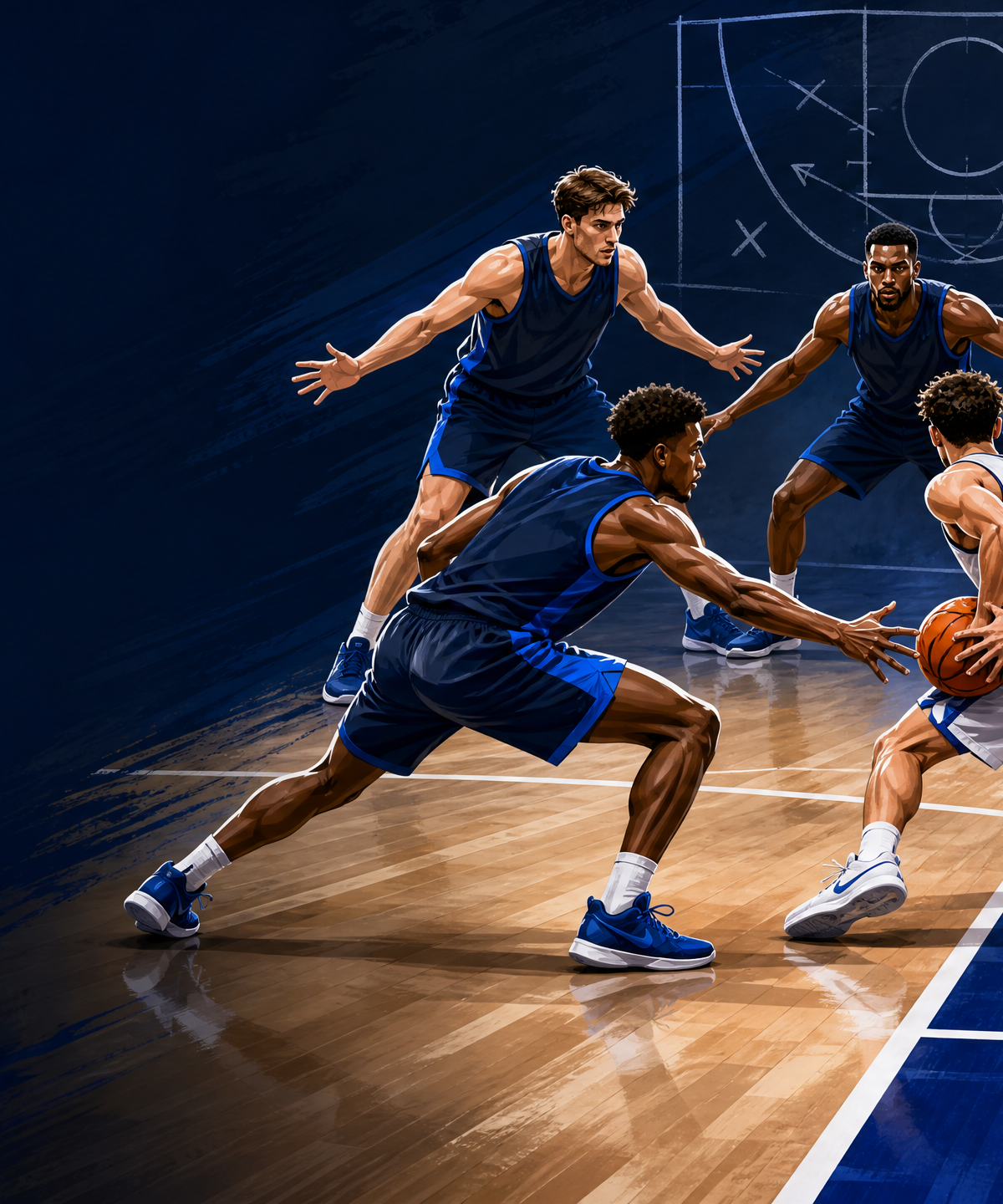 Half-Court Trap Press: Sideline Funnel, First-Pass Rotation & Recovery