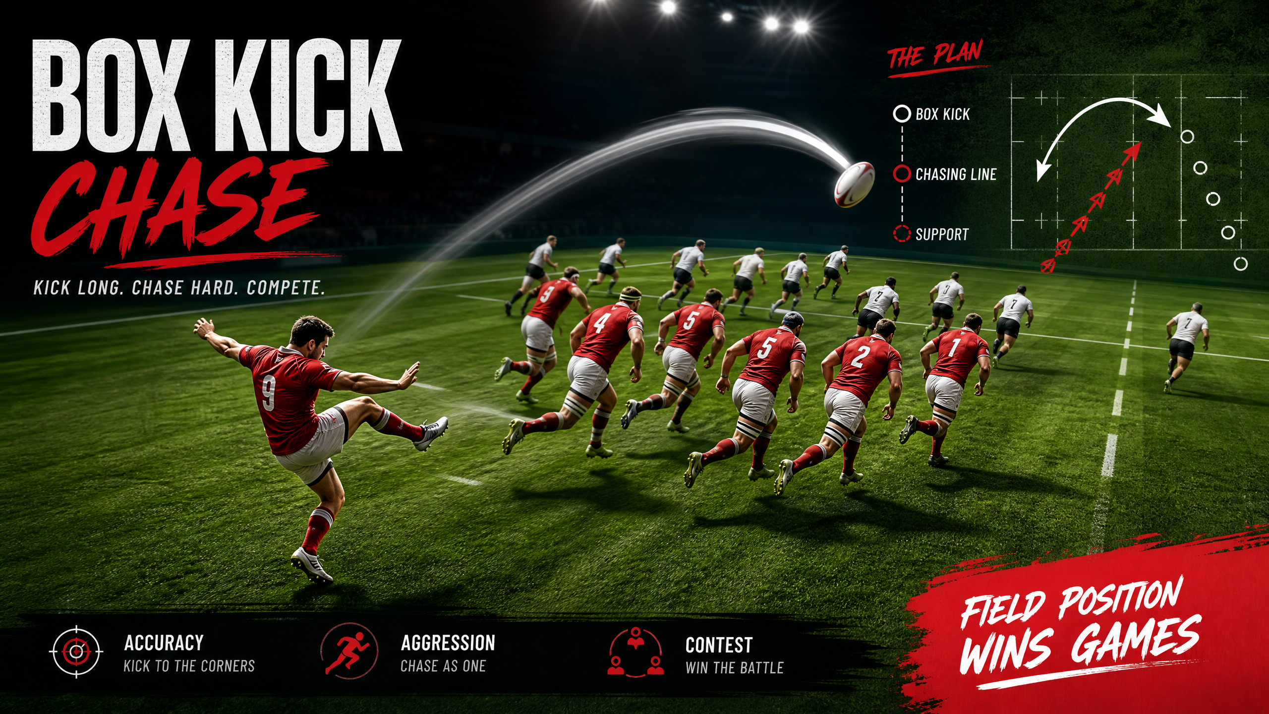 Box Kick Chase and Press Play: Mastering the Aerial Contest