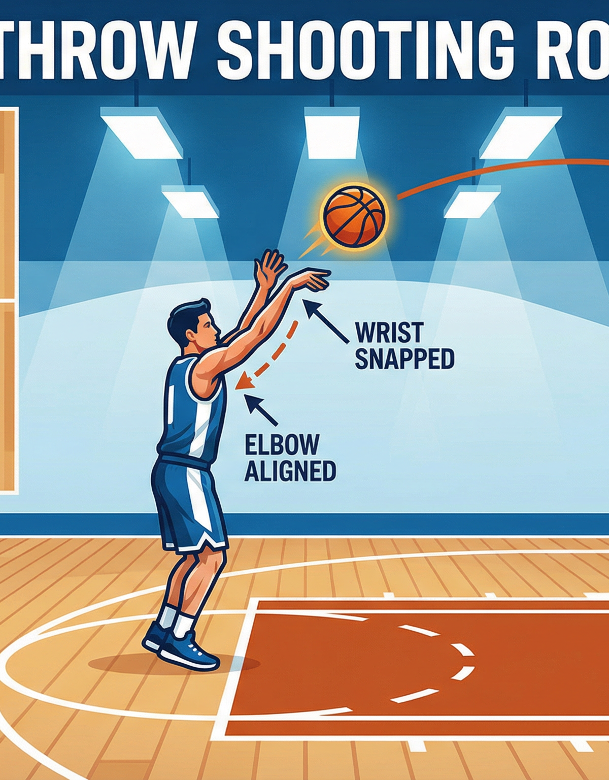 Clutch Free Throw Shooting & Rebound Rotation Routine