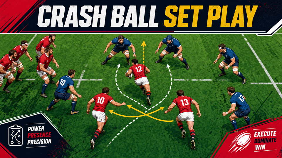 Crash Ball Play with Decoy Runners: Breaking the Gainline