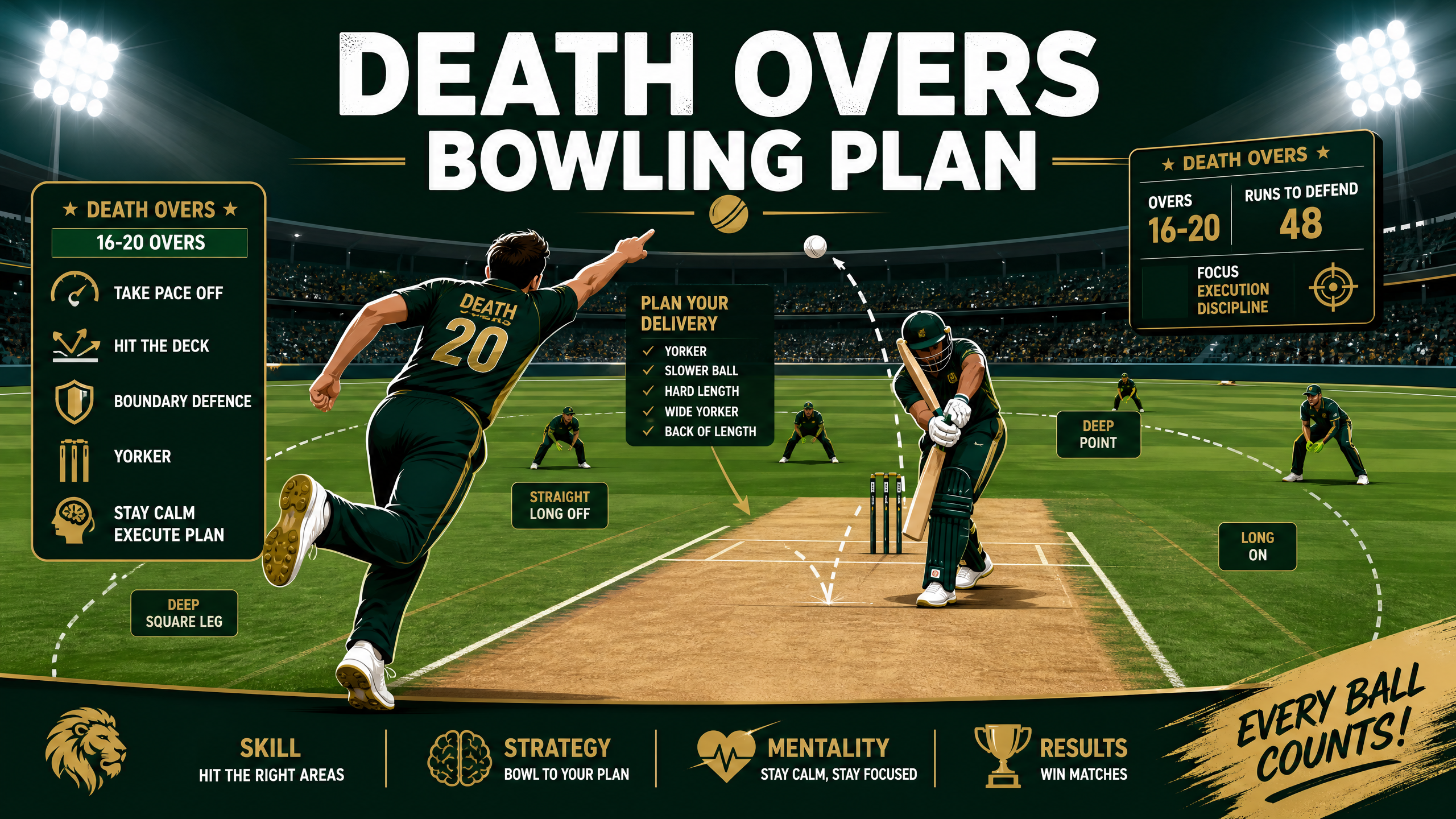 Mastering the Death Overs: A Tactical Bowling Plan