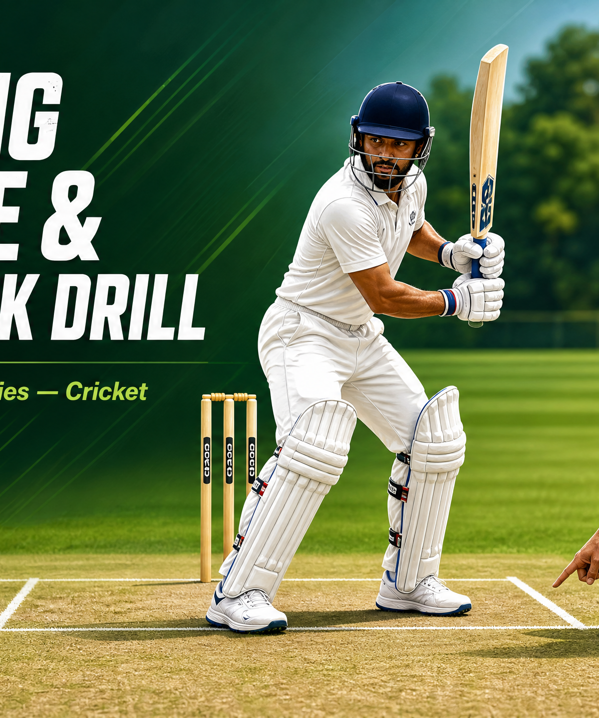 Mastering the Crease: The Four-Cone Batting Stance & Footwork Drill