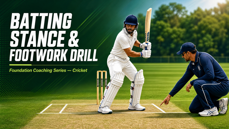 Mastering the Crease: The Four-Cone Batting Stance & Footwork Drill