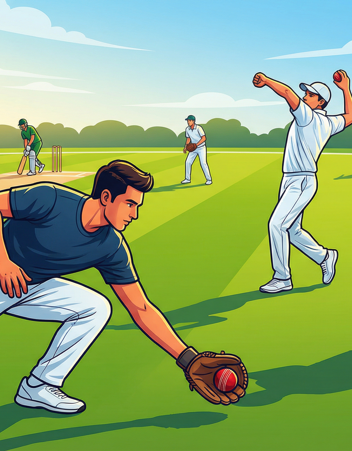 Ground Fielding & Pick-Up Drill: Sprint, Collect, and Return