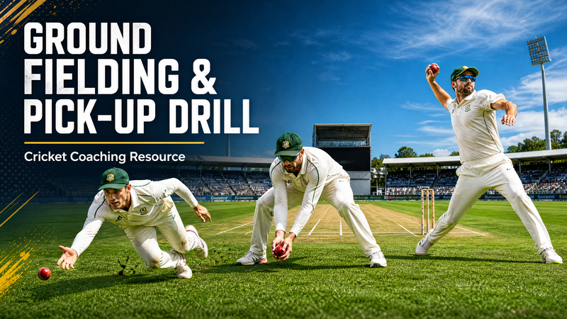 Mastering the Ground Fielding & Pick-Up: The Ultimate Cricket Drill
