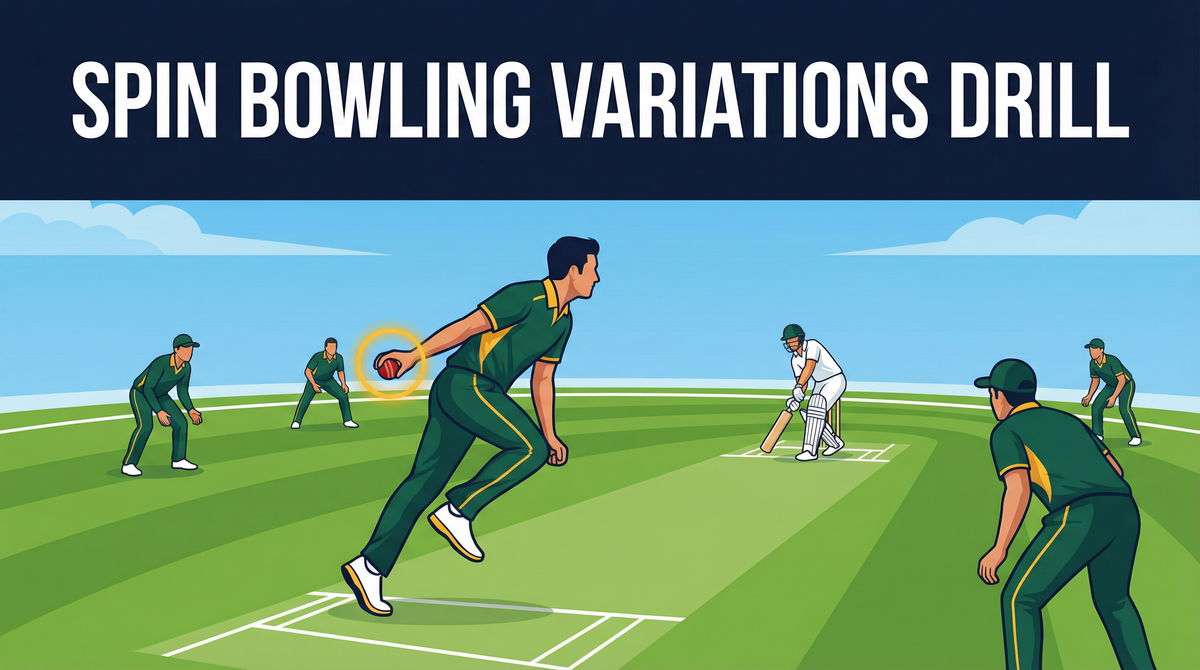 Spin Bowling Variations Drill: Mastering the Off-Break, Leg-Spin, and Arm Ball