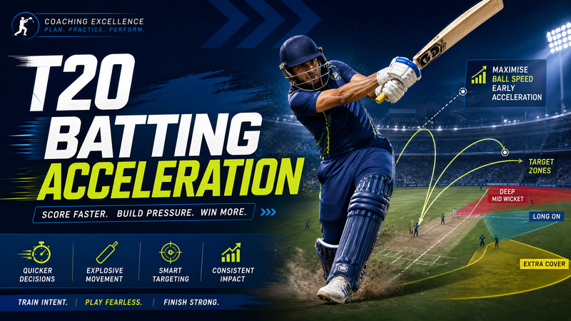 T20 Innings Acceleration Plan: The 12–16 Over Launchpad
