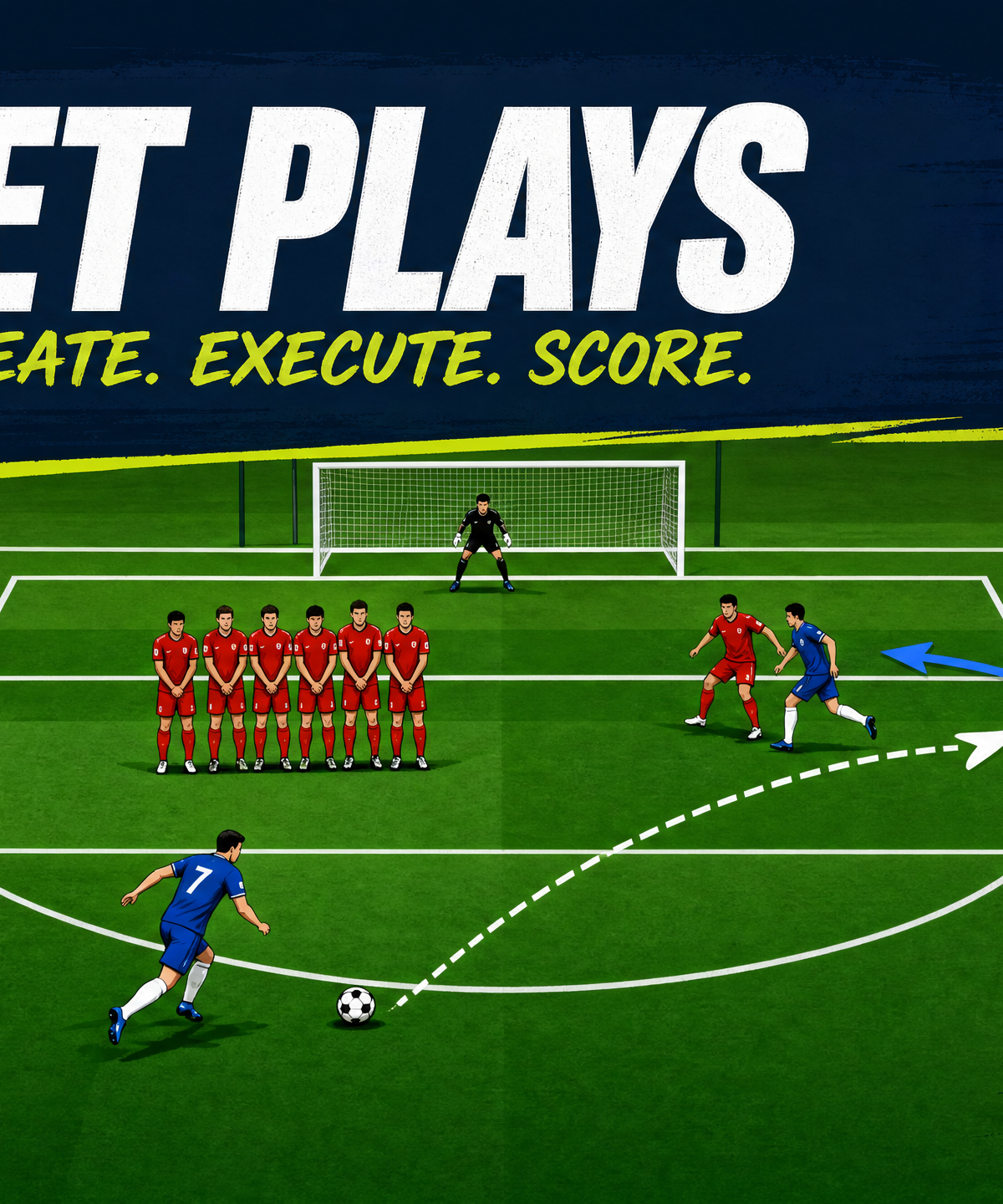 The Decoy & Deliver: Advanced Attacking Free Kick Play