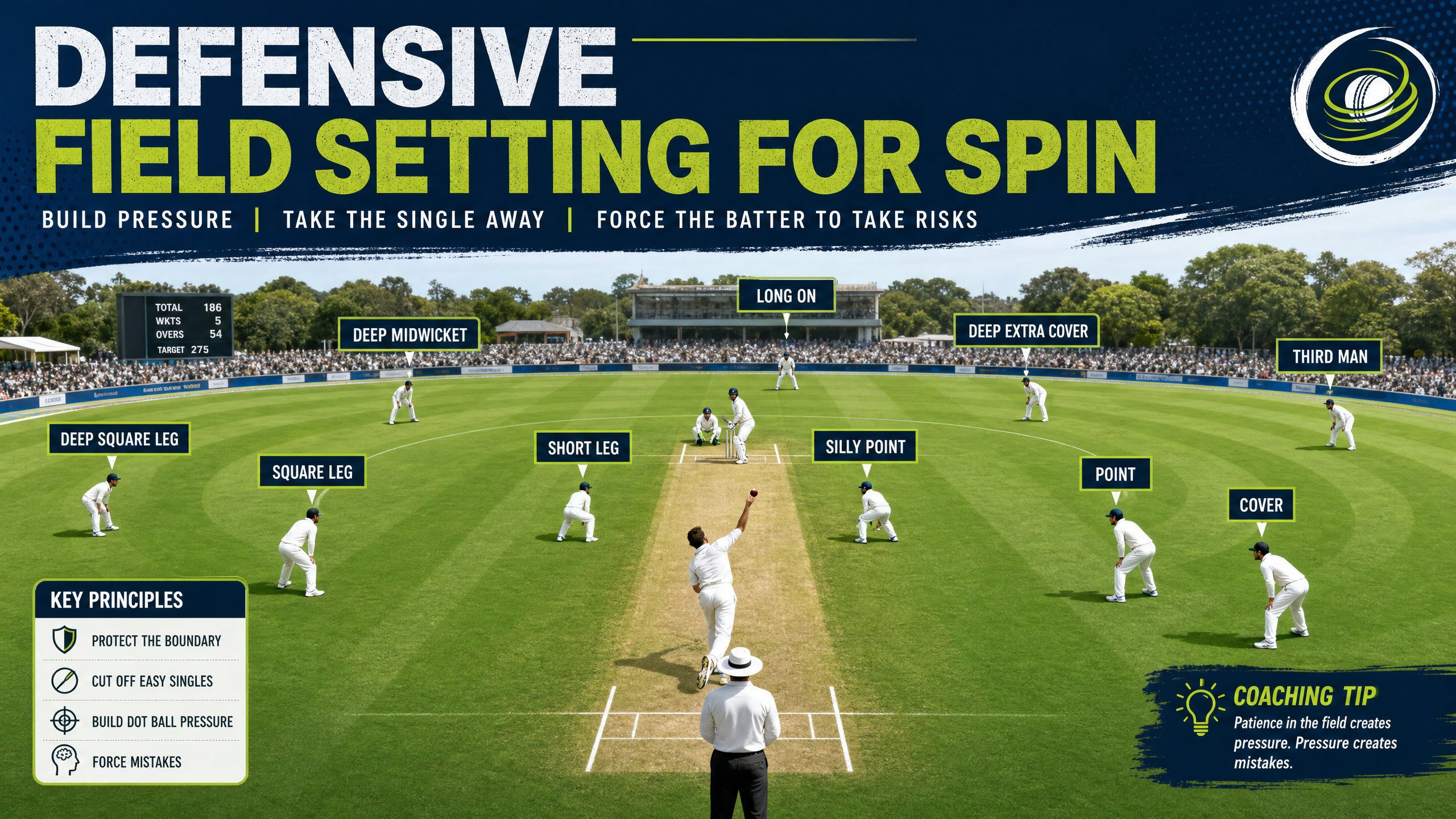 Defensive Field Setting for Spin: Building Pressure and Forcing Mistakes