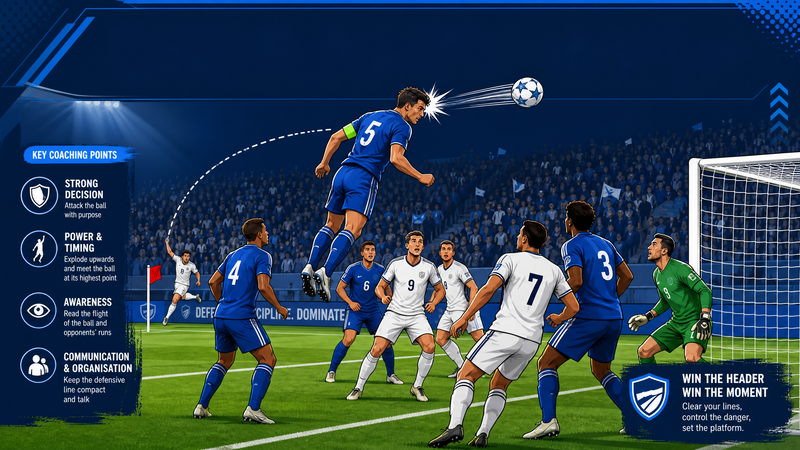 Defensive Heading and Clearing: Dominating the Aerial Battle