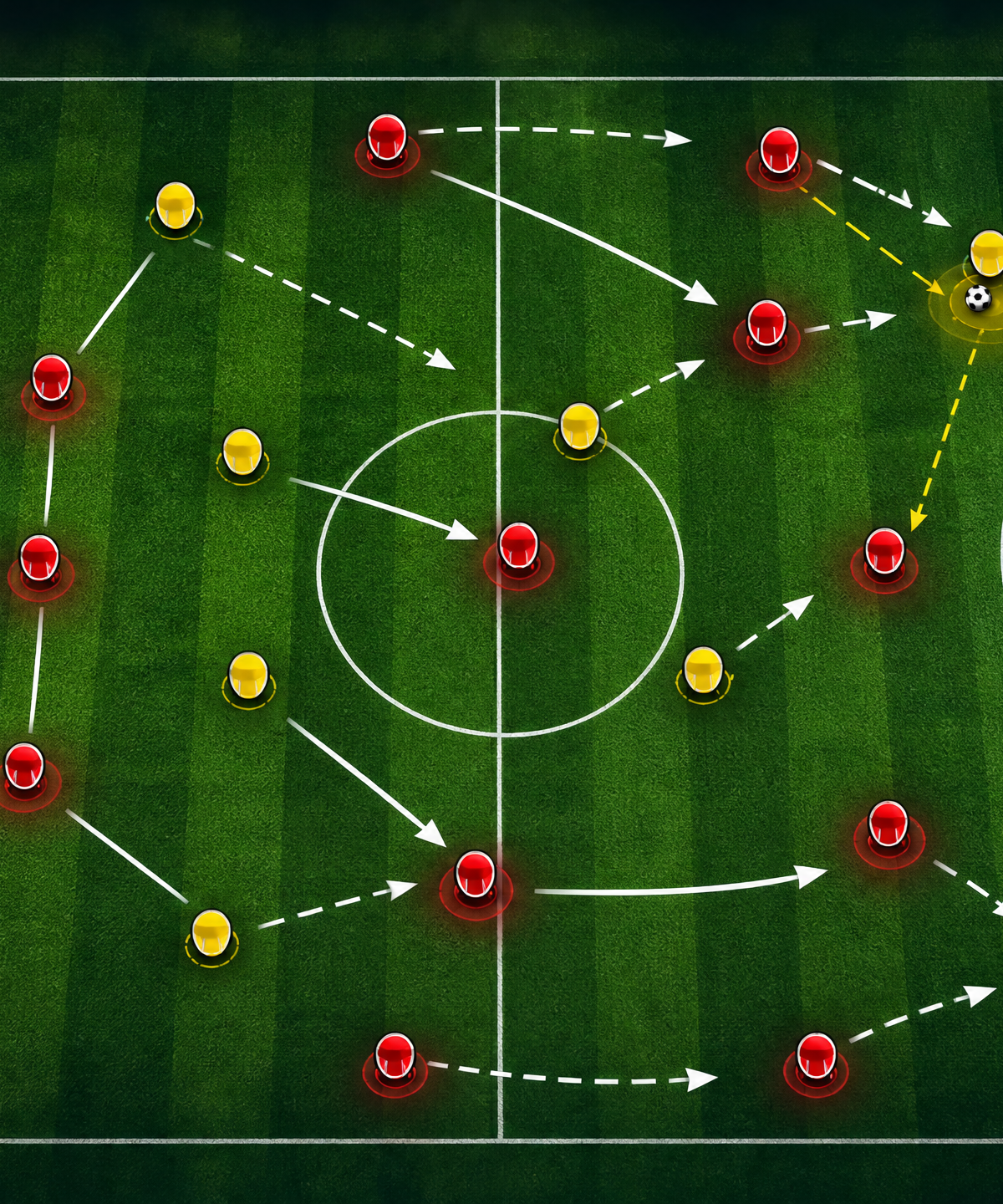 Defensive Shape Transition: Mid-Block to High Press