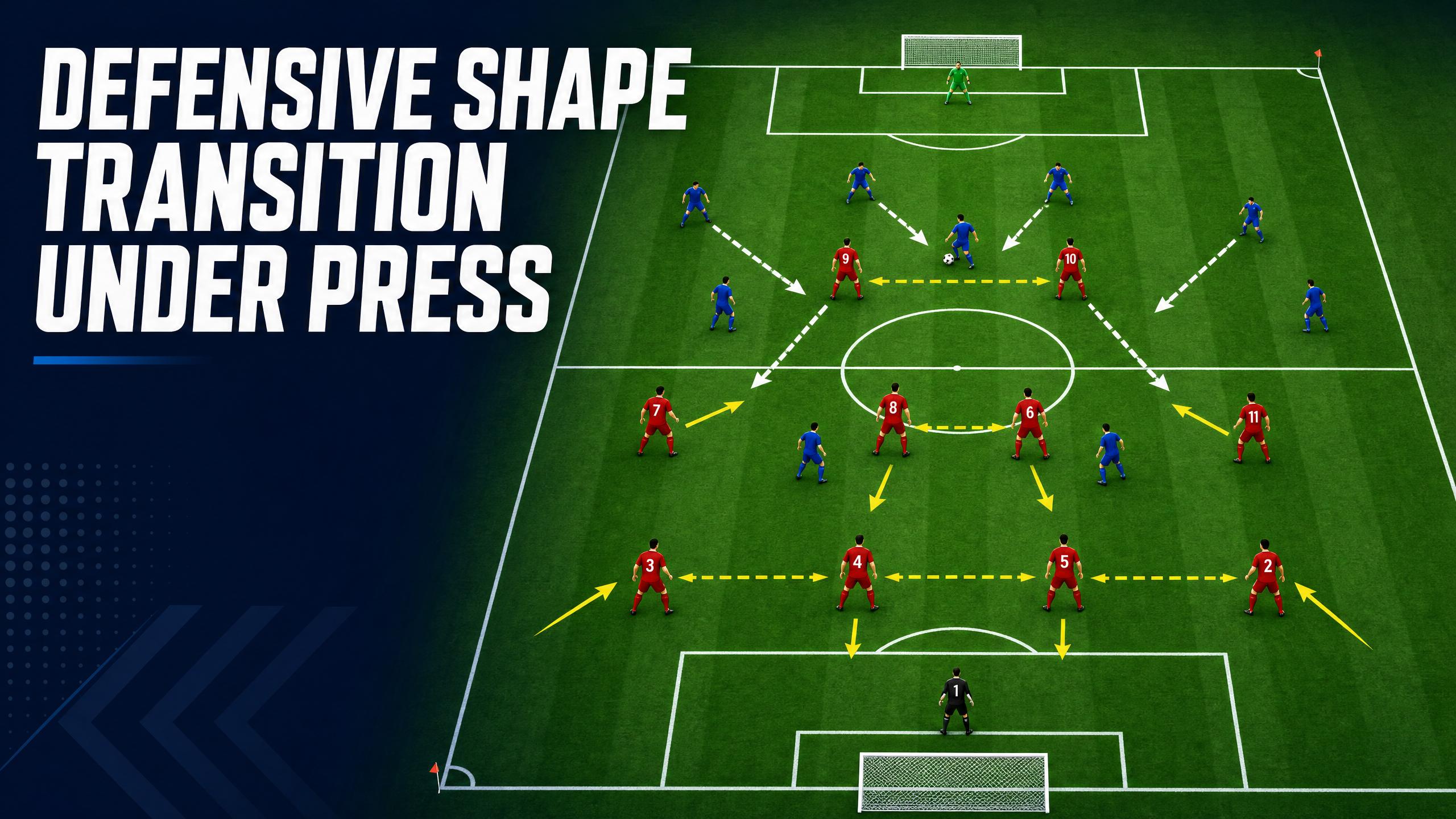 Mastering the 4-4-2 Defensive Shape Transition Under Press