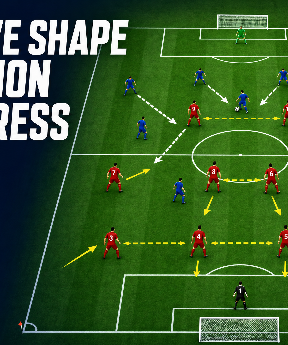 Mastering the 4-4-2 Defensive Shape Transition Under Press