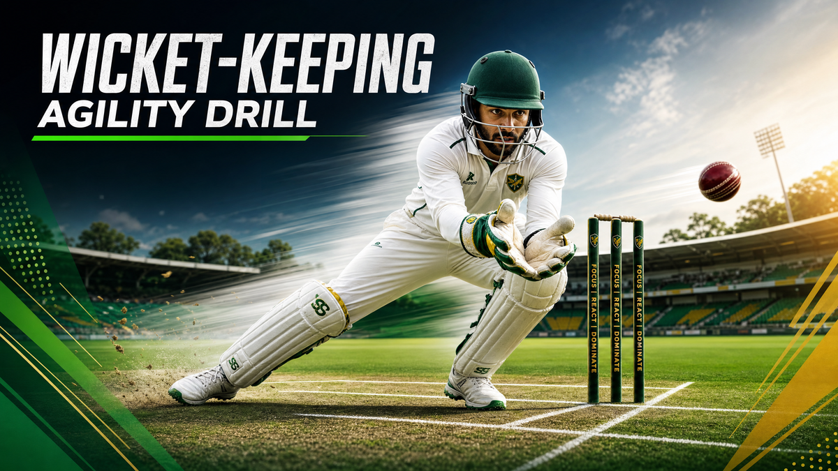 The Diamond Agility & Reaction Drill for Wicket-Keepers