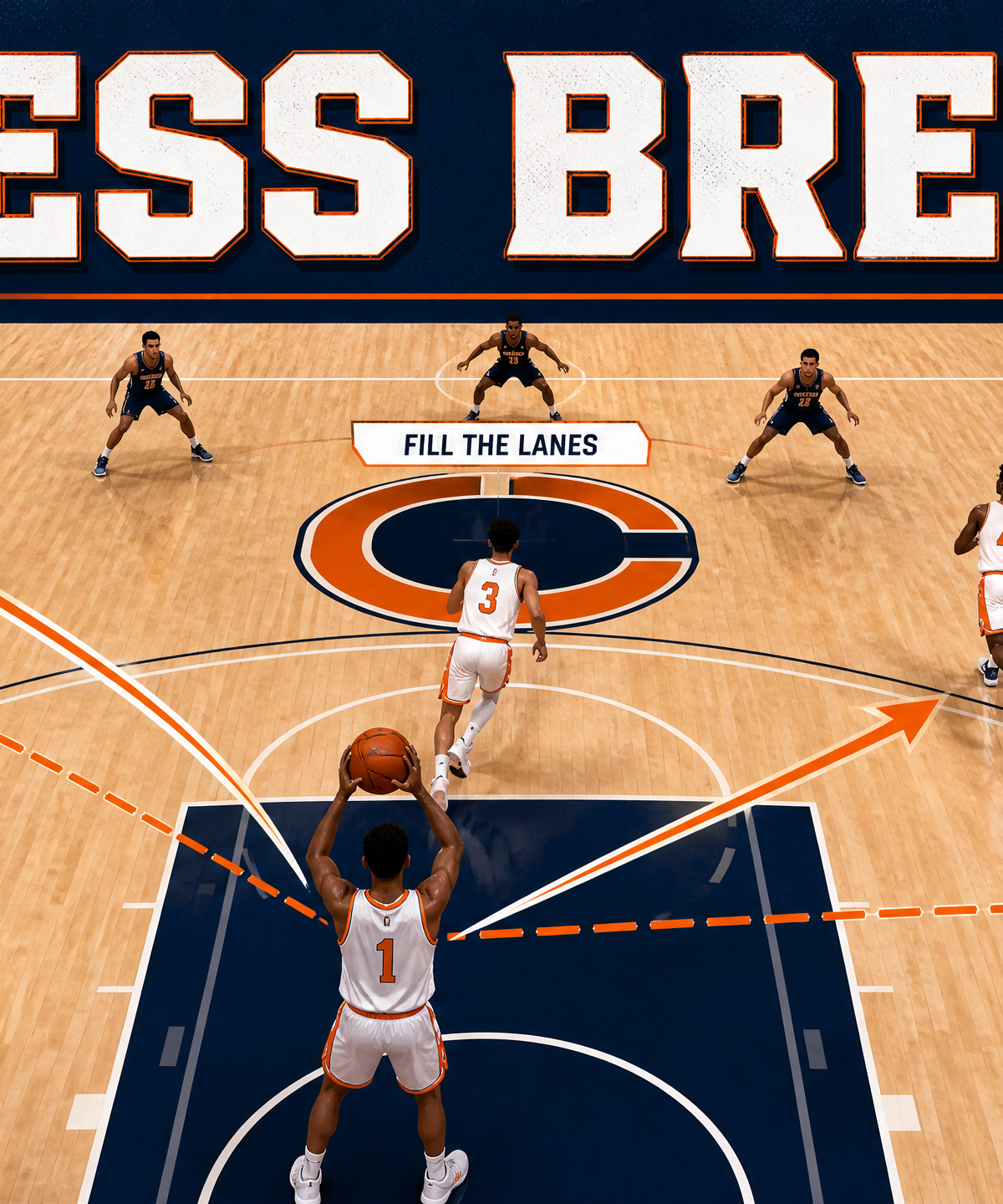 The 'Diamond' Full Court Press Break
