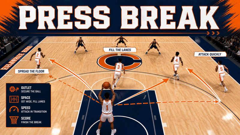 The 'Diamond' Full Court Press Break