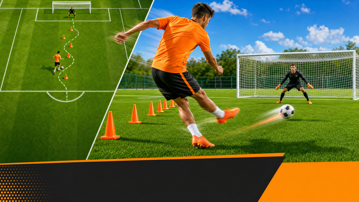 Elite Cone Dribbling & Clinical Finishing Drill