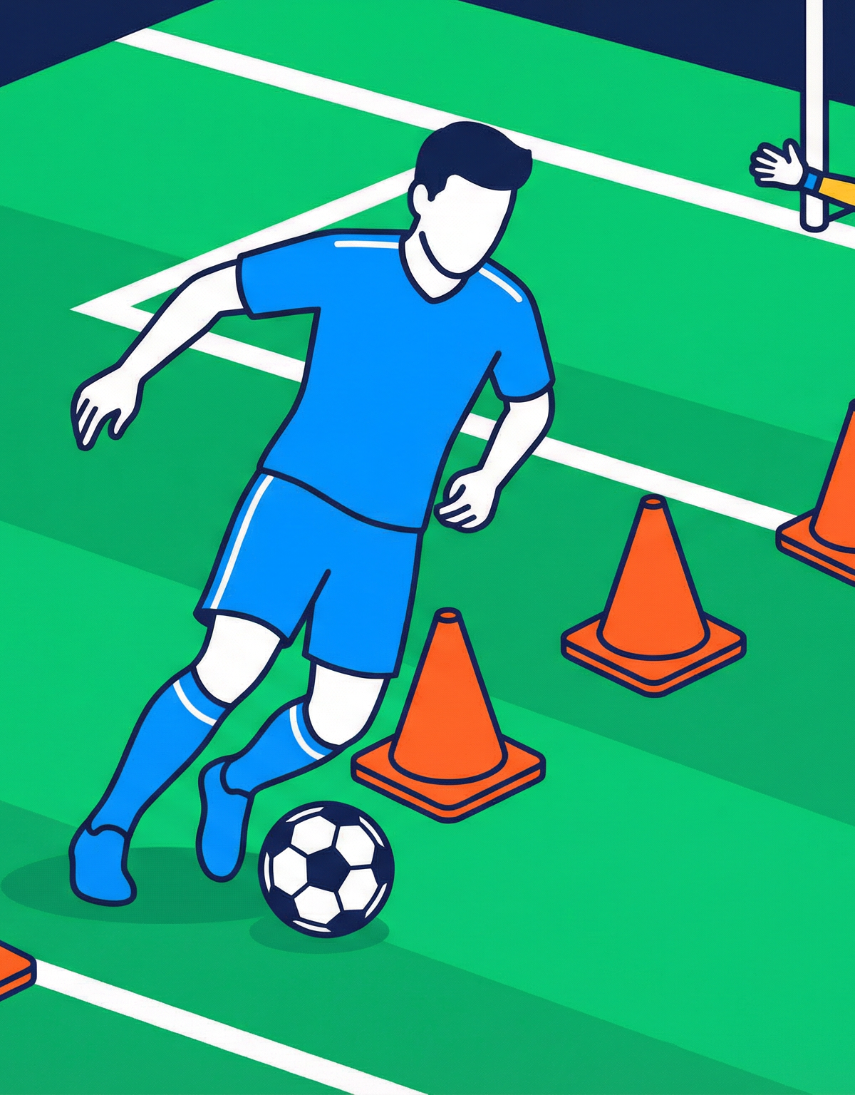 Elite Slalom Dribbling & Clinical Finishing Drill