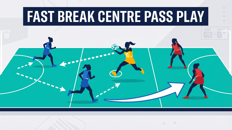 Fast Break Centre Pass: The Double Lead Split Play