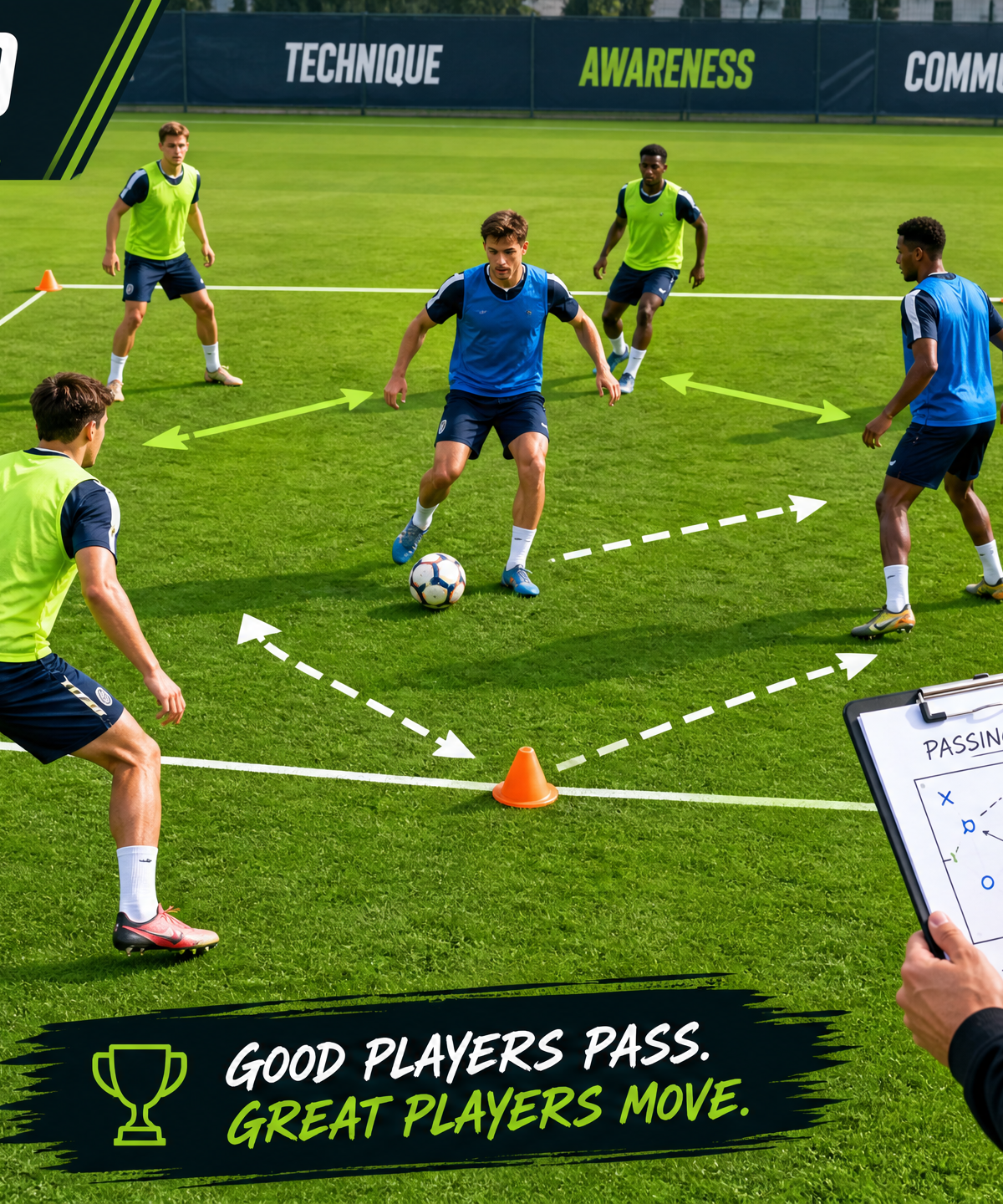 4v2 Rondo Passing & Possession: Play Through the Press