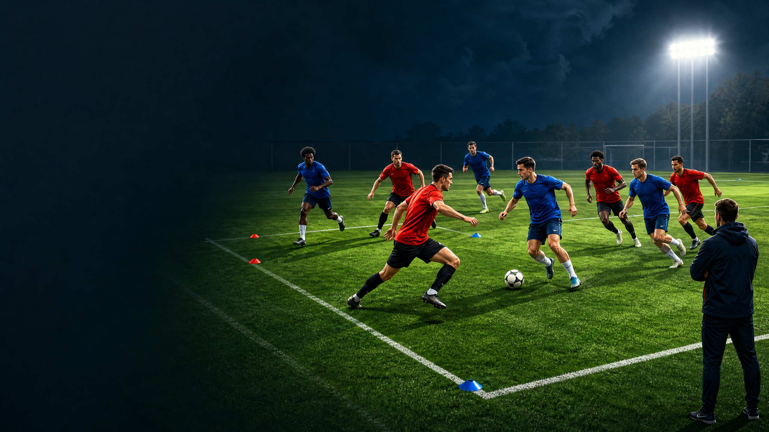 4v4 Transition Small-Sided Game: High-Intensity Pressing & Counter-Attacking