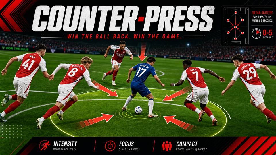 The 5-Second Counter-Press: Regaining Possession in the Middle Third